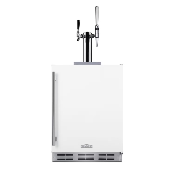 duttpack-40890 Summit 24-Inch ADA Compliant Outdoor Rated Double Tap Cold Brew Nitro & Flat Coffee Dispenser / Kegerator - SBC58WHBIADACMTWIN - Image 1