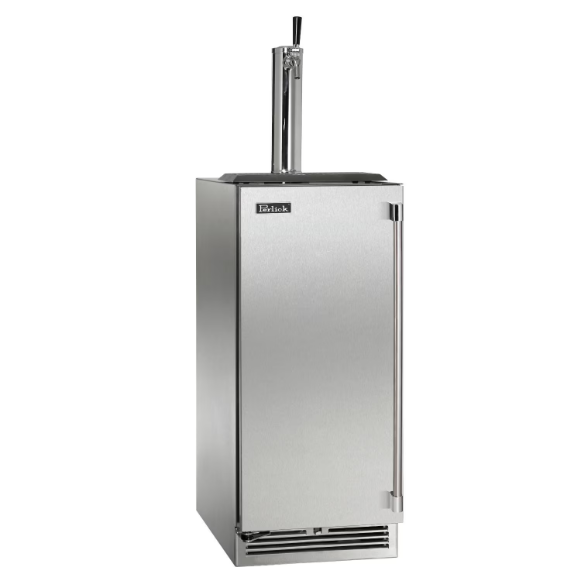 duttpack-40918 Perlick 15-Inch Signature Series Stainless Steel Outdoor Beverage Dispenser - Left Hinged - HP15TO-4-1L-1 - Image 1