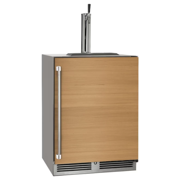 duttpack-40919 Perlick 24-Inch C-Series Single Tap Stainless Steel Panel Ready Outdoor Beverage Dispenser - Right Hinged w/ Door Lock - HC24TO-4-2RL-1 - Image 1