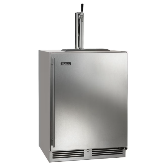 duttpack-40927 Perlick 24-Inch C-Series Single Tap Stainless Steel Outdoor Beverage Dispenser - Right Hinged w/ Door Lock - HC24TO-4-1RL-1 - Image 1