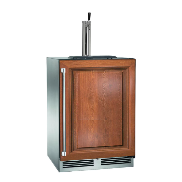 duttpack-40943 Perlick 24-Inch Signature Series Marine & Coastal Series Stainless Steel Panel Ready Single Tap Outdoor Beverage Dispenser W/ Door Lock - Right Hinge - HP24TM-4-2RL-1 - Image 1