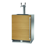 Perlick 24-Inch Signature Series Marine & Coastal Series Stainless Steel Panel Ready Dual Tap Outdoor Beverage Dispenser - Left Hinge - HP24TM-4-2L-2 - Image 2