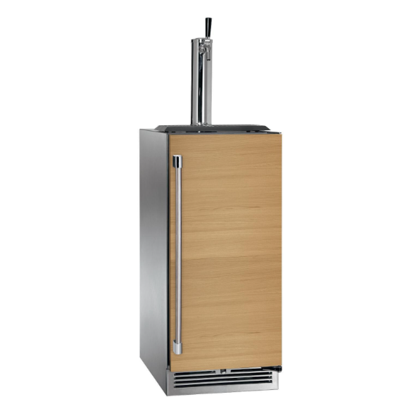 duttpack-40960 Perlick 15-Inch Signature Series Marine & Coastal Series Stainless Steel Panel Ready Single Tap Outdoor Beer Dispenser W/ Door Lock - Right Hinge - HP15TM-4-2RL-1 - Image 1