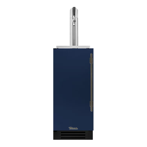 duttpack-40966 True 15 Inch Left Hinge Outdoor Single Tap Beverage Dispenser - Cobalt w/ Pewter Handle - TUR-15BD-L-OP-C~DSK-078-H05 - Image 1