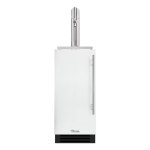 True 15 Inch Left Hinge Outdoor Single Tap Beverage Dispenser - Matte White w/ Stainless Handle - TUR-15BD-L-OP-C~DSK-030-H04