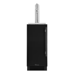 True 15 Inch Left Hinge Outdoor Single Tap Beverage Dispenser - Matte Black w/ Pewter Handle - TUR-15BD-L-OP-C~DSK-027-H05
