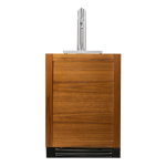 True 24 Inch Right Hinge Outdoor Single Tap Beverage Dispenser - Overlay Ready - TUR-24BD-R-OP-C