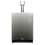 Kalamazoo Signature 24 Inch Refrigerated Keg Tapper - Left Hinge - Lock - 2 Tap - K-HP24TO-4-1LL-2-S4