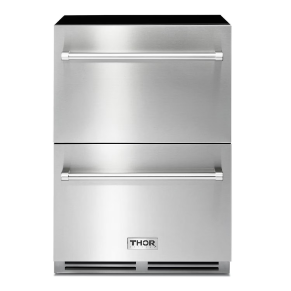 duttpack-41078 Thor 24 Inch Stainless Steel Double Drawer Freezer - TRZ24U - Image 1