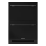 True 24 Inch 4.2 Cu. Ft. Outdoor Freezer Drawer - Matte Black w/ Pewter Handles - TUF-24D-OP-C~DSK-027-H05