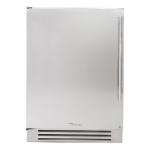 True 24 Inch 4.2 Cu. Ft. Left Hinge Outdoor Freezer - Stainless Steel - TUF-24-L-SS-C