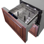 Summit 24-Inch 3.7 Cu. Ft. 2-Drawer All-Freezer, ADA Compliant - Custom Panel - ADFD243CSS - Image 3