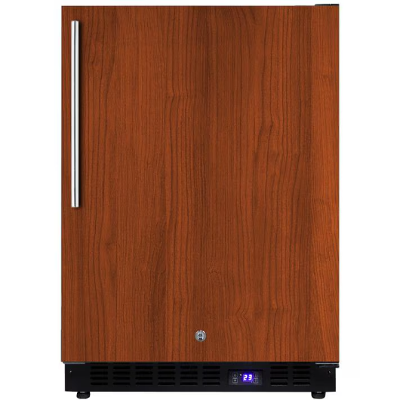 duttpack-41099 Summit 24-Inch 4.72 Cu. Ft. Outdoor Rated Compact Freezer With Ice Maker - Custom Panel / Black Cabinet - SPFF51OSIFIM - Image 1