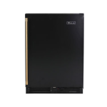 Perlick 24 Inch 5.2 Cu. Ft. Signature Series Marine & Coastal Series Stainless Steel Outdoor Freezer W/ Door Lock & Factory Installed Matte Black Solid Door - Left Hinge