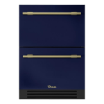 True 24 Inch 4.2 Cu. Ft. Outdoor Freezer Drawer - Cobalt w/ Brass Handles - TUF-24D-OP-C~DSK-078-H01