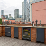 True 24 Inch 4.2 Cu. Ft. Left Hinge Outdoor Freezer - Cobalt w/ Stainless Steel Handles - TUF-24-L-OP-C~DSK-078-H04 - Image 2