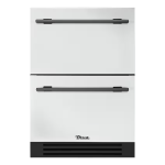 True 24 Inch 4.2 Cu. Ft. Outdoor Freezer Drawer - Matte White w/ Pewter Handles - TUF-24D-OP-C~DSK-030-H05