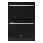 True 24 Inch 4.2 Cu. Ft. Outdoor Freezer Drawer - Matte Black w/ Stainless Steel Handles - TUF-24D-OP-C~DSK-027-H04
