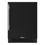 True 24 Inch 4.2 Cu. Ft. Right Hinge Outdoor Freezer - Matte Black w/ Stainless Steel Handles - TUF-24-R-OP-C~DSK-027-H04