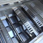 Mont Alpi Black Series 8 Ft Natural Gas Outdoor Kitchen Island w/ Side Burner & Fridge (Ships Propane w/ Conversion Kit) - Image 6