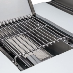 Mont Alpi Black Series 10 Ft Natural Gas Outdoor Kitchen Island w/ Side Burner & Refrigerator (Ships Propane w/ Conversion Kit) - Image 7