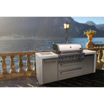 Mont Alpi Deluxe Series 8 Ft Propane Outdoor Kitchen Island w/ Side Burner - MAi805-D - Image 2