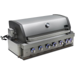 Mont Alpi Artwood Series 6.5 Ft Propane Outdoor Kitchen Island w/ 6-Burner Grill - MA805-AW - Image 12