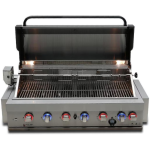 Mont Alpi Artwood Series 6.5 Ft Propane Outdoor Kitchen Island w/ 6-Burner Grill - MA805-AW - Image 14