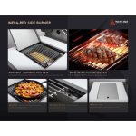 Mont Alpi Deluxe Series 7 Ft Propane Outdoor Kitchen Island w/ Side Burner - MAi400-D - Image 19