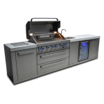 Mont Alpi Original Series 11 Ft Propane Outdoor Kitchen Island w/ Side Burner & Beverage Center - MAi805-BEV - Image 3