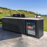 Everdure 9 Ft Outdoor Kitchen Island w/ Marine Grade Aluminum Cabinets in Black - Image 11