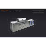 Mont Alpi Deluxe Series 11 Ft Propane Outdoor Kitchen Island w/ Side Burner, Beverage Center & Fridge - MAi805-DBEVFC - Image 2