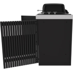 Everdure 6 1/2 Ft Outdoor Kitchen Island w/ Marine Grade Aluminum Cabinets  in Black - Image 6