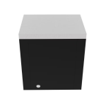 Everdure 6 1/2 Ft Outdoor Kitchen Island w/ Marine Grade Aluminum Cabinets  in Black - Image 10