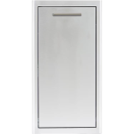 BBQGuys Signature 10 Ft Outdoor Kitchen Island w/ 32 Inch Propane Blaze LTE+ Grill & Griddle & Narrow Trash Bin | Asphalt Gray w/ Nero Mist Granite - Image 15