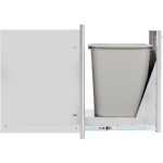 BBQGuys Signature 6 Ft Outdoor Kitchen Island w/ 32 Inch Propane Blaze LBM Grill & Narrow Trash Bin | Chai Cedar w/ Nero Mist Granite - Image 7