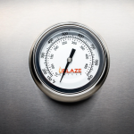 BBQGuys Signature 6 Ft Outdoor Kitchen Island w/ 32-in Blaze LBM Propane Grill & Narrow Trash Bin | Toffee w/ Nero Mist Granite - Image 4