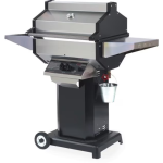 Phoenix SDBOCN Stainless Steel Natural Gas Grill Head On Black Aluminum Pedestal Cart