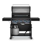 Broil King Baron 500 Pro Shadow 5 Burner Natural Gas Grill w/ Side Burner & Rotisserie Kit - Black - 675147 - Image 2