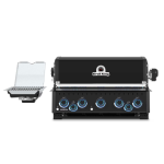 Broil King Baron 590 IR Shadow 32-in 5 Burner Built-In Natural Gas Grill w/ Infrared Side Burner & Rear Rotisserie Burner - Black - 876647