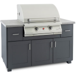 PGS 57 Inch Modano BBQ Island With Commercial T-Series 30 Inch Electric Grill w/ Timer - 57 MOD