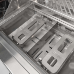 Coyote Key 6 Ft Outdoor Kitchen Island w/ SL-Series 30-in 2-Burner Built-In Natural Gas Grill, Insulated Jacket, Refrigerator & Access Door - Image 12