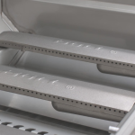 Bull Myrtle Beach DuraBull 8 Ft Outdoor Kitchen Island w/ Angus 30-in Natural Gas Grill, Refrigerator, & Trash Bin in Symphony Blue/Galaxy White Granite - Image 10