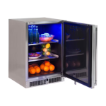 WeatherStrong Nassau 10 1/2 Ft Outdoor Kitchen Island w/ Lynx Natural Gas Grill, Side Burner & Refrigerator in Shell White/Midnight Ice - Image 16