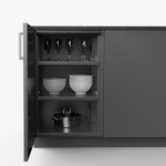 Urban Bonfire Lagoon Outdoor Kitchen w/ DCS 24-Inch 5.3 Cu. Ft. Refrigerator, Danae Dekton Countertop & Clay Finish - B-Lagoon-Danae-Clay - Image 4