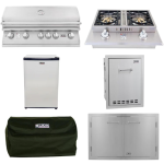 Lion L90000 5-Piece 40-Inch Propane Gas Outdoor Kitchen Package - 90814-5PC