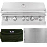 Lion L90000 2-Piece 40-Inch Propane Gas Outdoor Kitchen Package - 90814-2PC