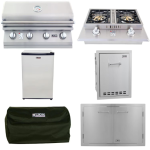Lion L60000 6-Piece 32-Inch Natural Gas Outdoor Kitchen Package - 65623-6PC