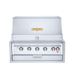Crown Verity Infinite Series 3pc 36-Inch Natural Gas Built-In Grill Bundle W/Storage Drawer & Sideburner - IBI36NG - Image 2