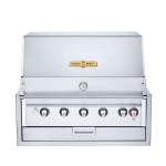 Crown Verity Infinite Series 3pc 36-Inch Natural Gas Built-In Grill Bundle W/Access Door & Sideburner - IBI36NG - Image 2